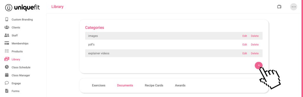 creating a category with uniquefit
